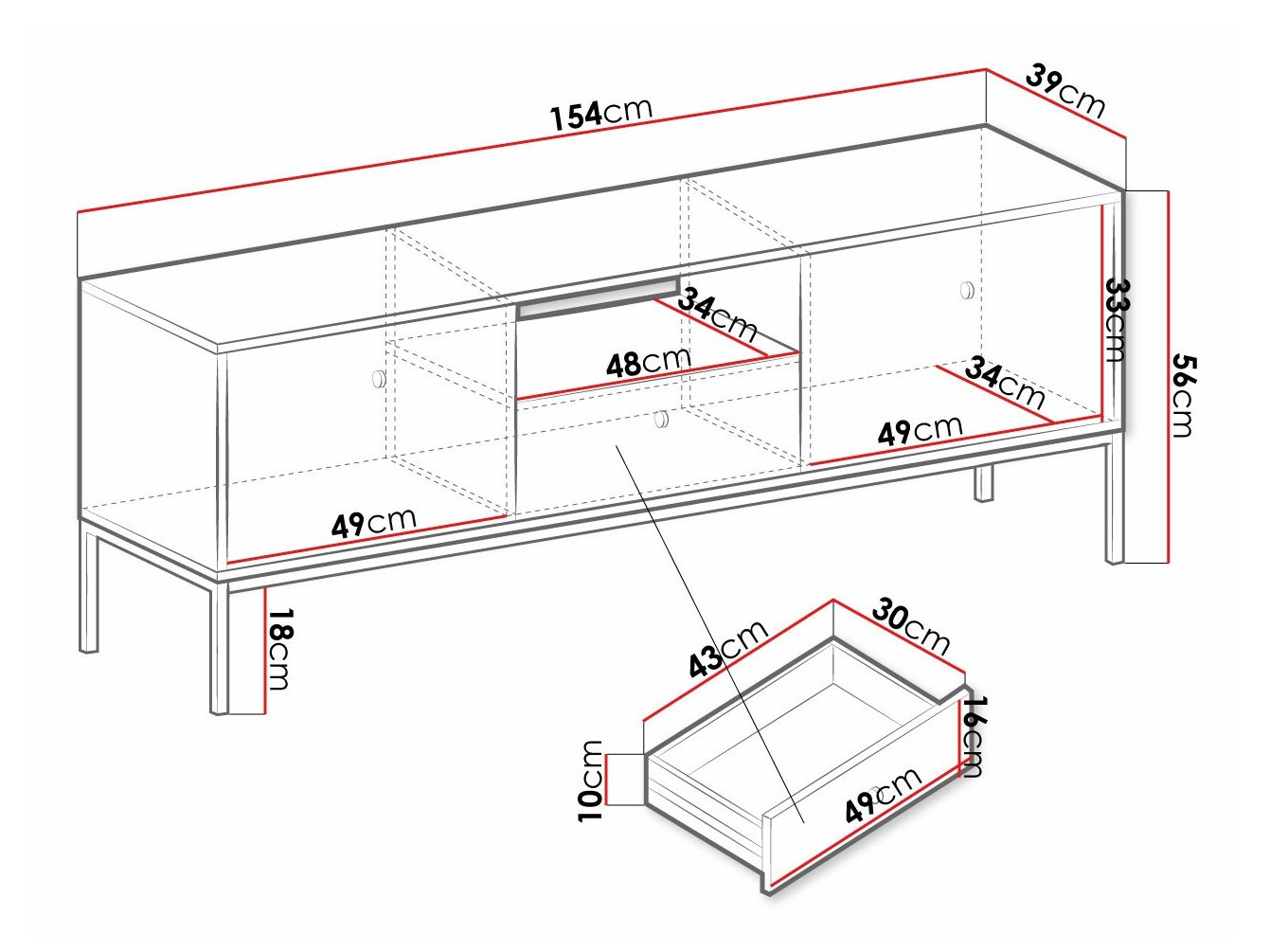 TV-omarica Romveri 101 (Bež)