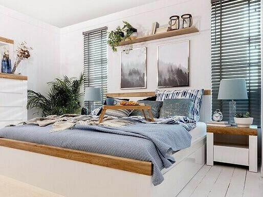 Stenska polica Sonsoru 103 (Bela + Wotan hrast)