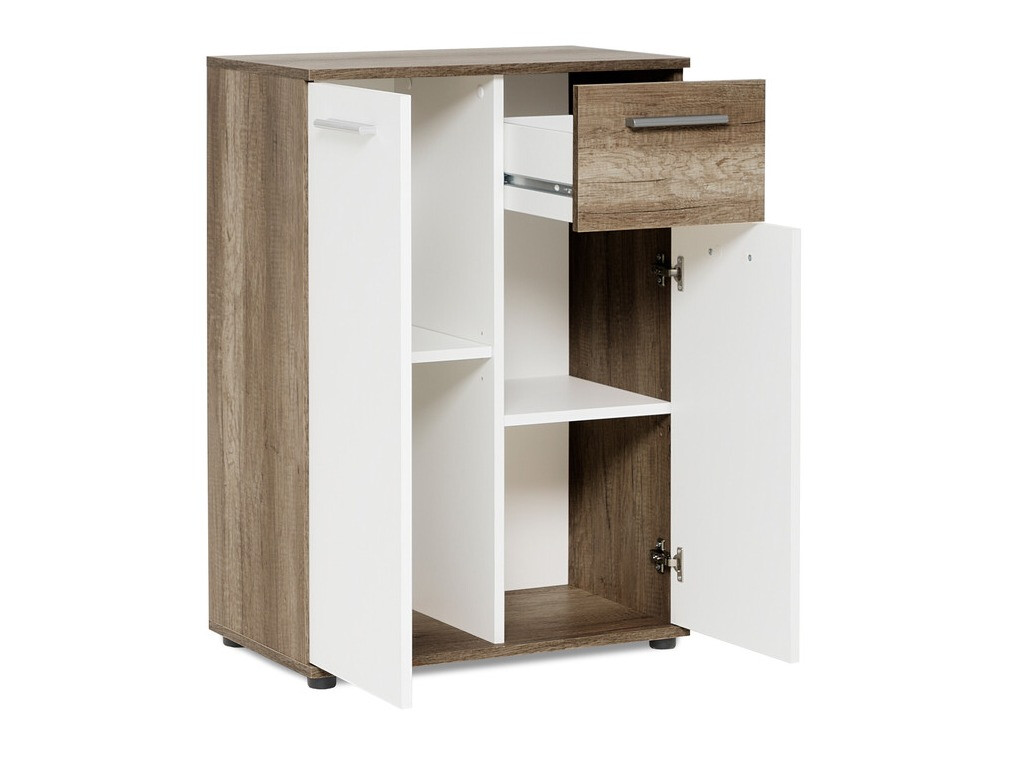 Komoda Findlay 101 (Divji hrast + Bela)