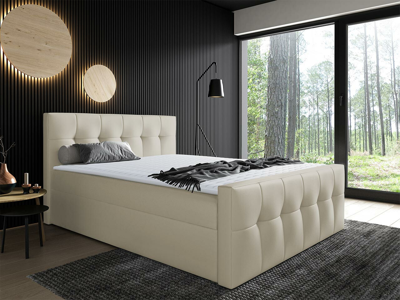 Boxspring postelja Scriptum (Soft 033)