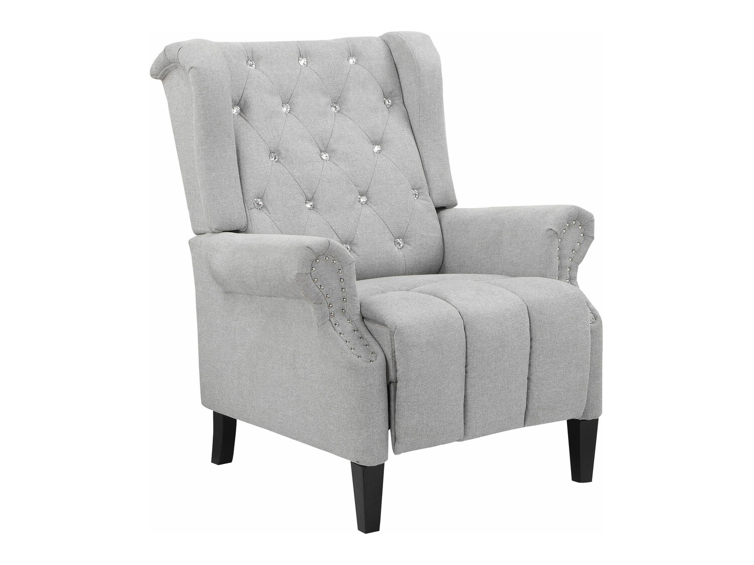 Fotelj s počivalnikom Denton 908 (Svetlo siva)