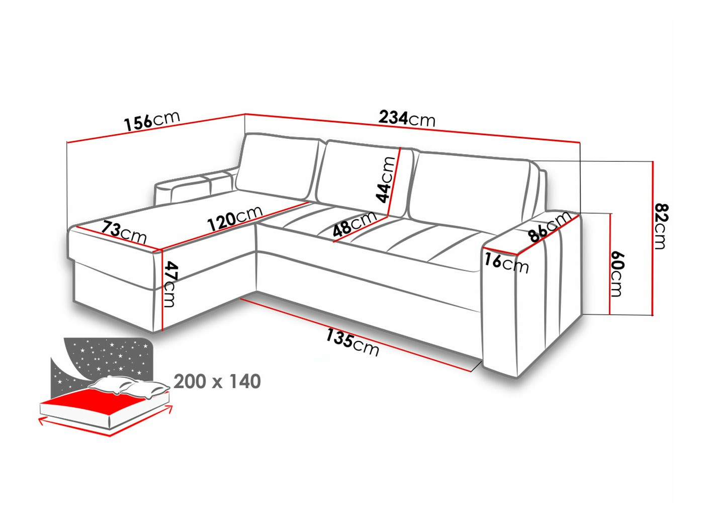Kotna garnitura Providence 175 (Soft 020 + Ibiza 03)