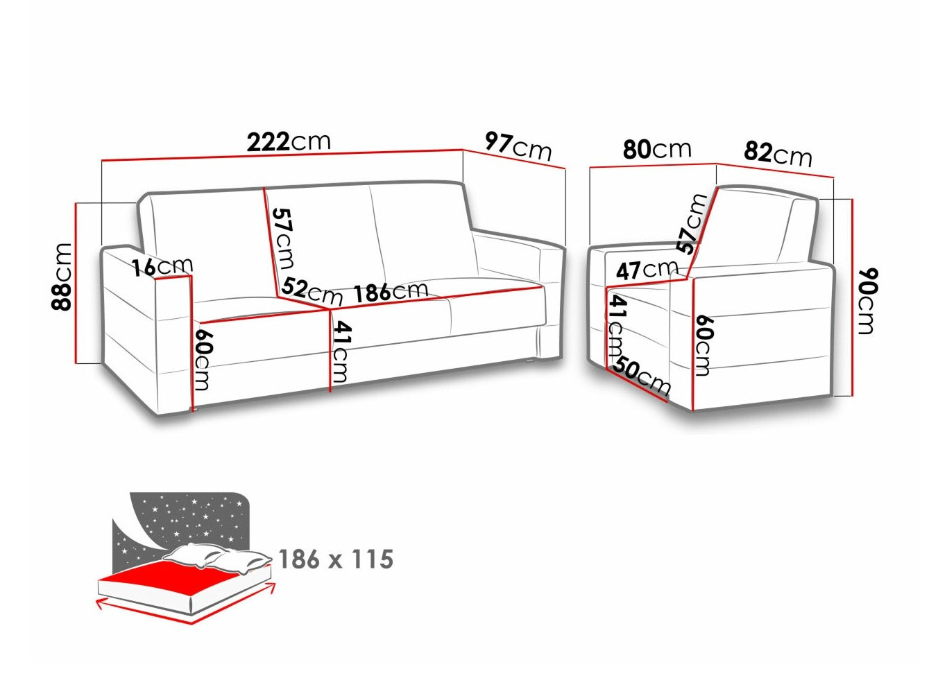 Oblazinjeno pohištvo Providence 171 (Soft 011 + Lux 05)