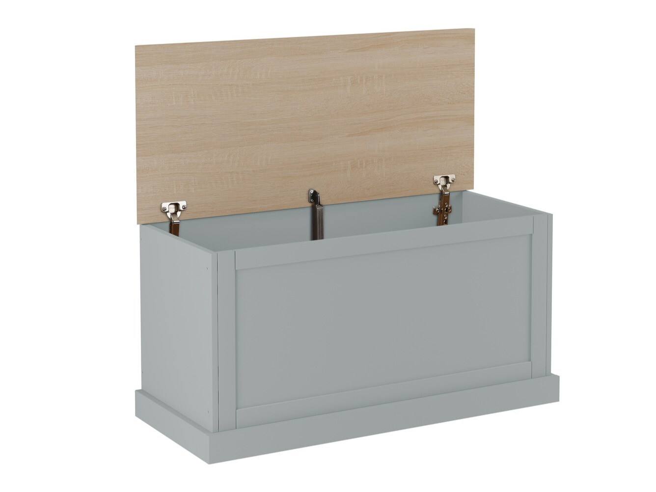 Škatla za shranjevanje Lirveri 104 (Siva + Lahki hrast)