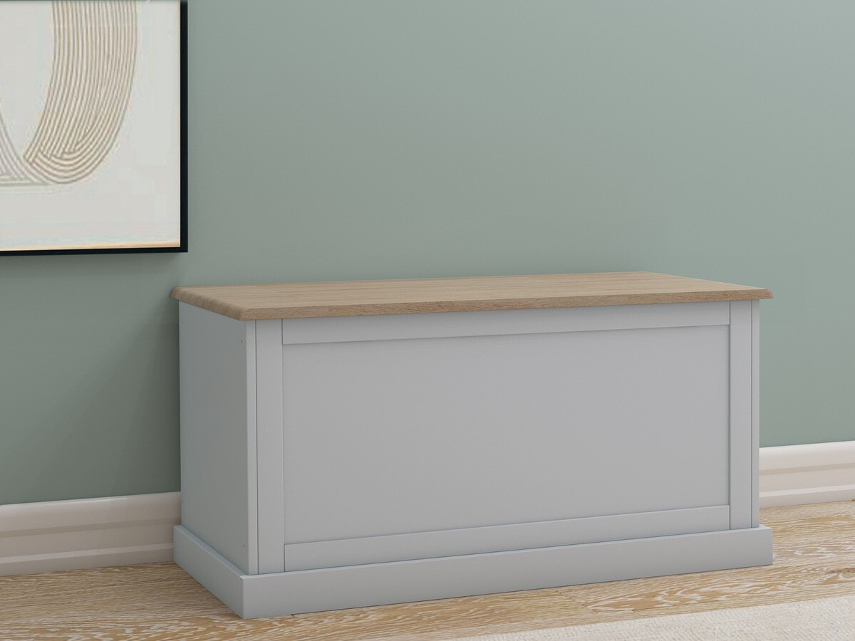 Škatla za shranjevanje Lirveri 104 (Siva + Lahki hrast)