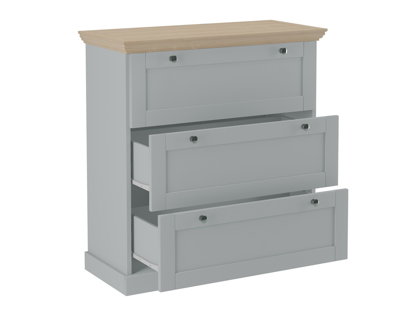 Komoda Lirveri 110 (Siva + Lahki hrast)
