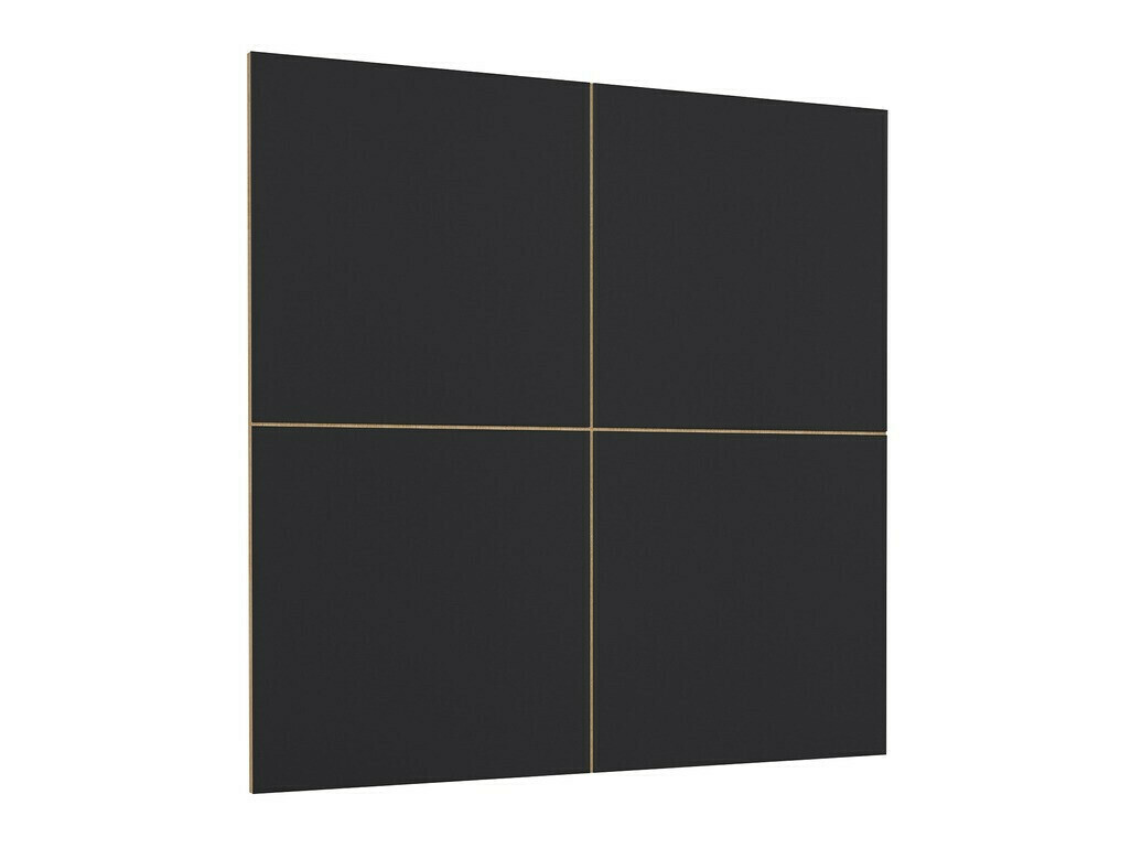 Komplet za dnevno sobo Austin 362 (Wotan hrast + Mat črna + Črna)