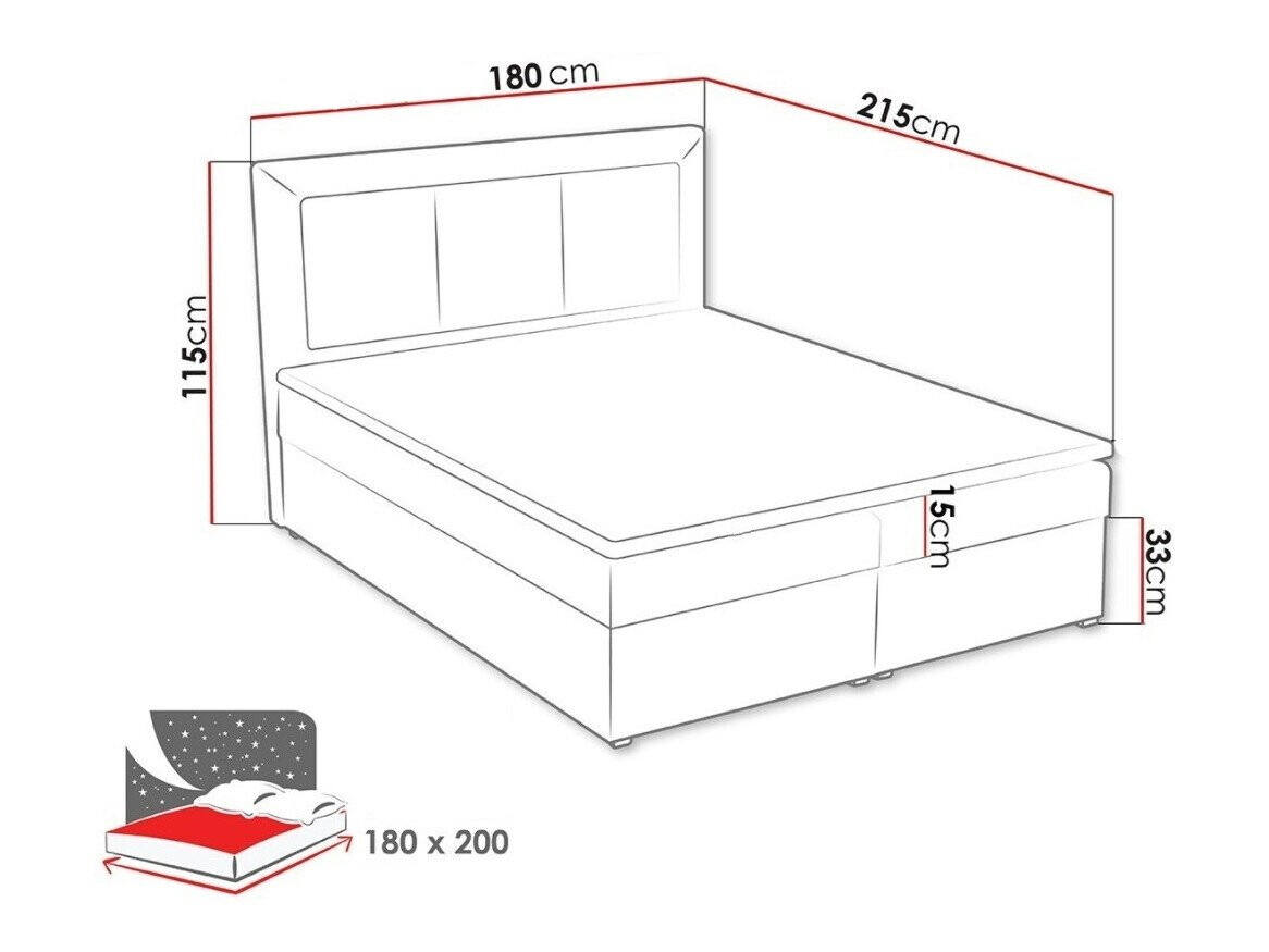 Boxspring postelja Pomona 114 (Victoria 14 868)