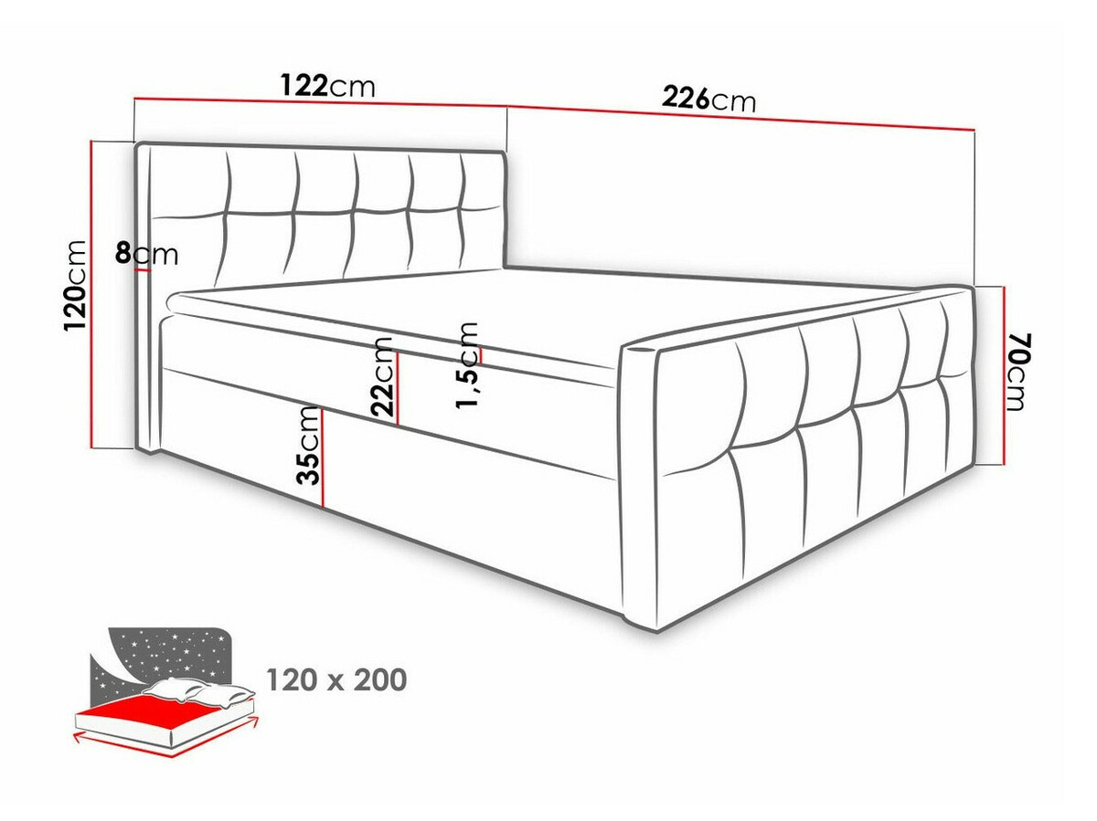 Boxspring postelja Scriptum (Soft 010)