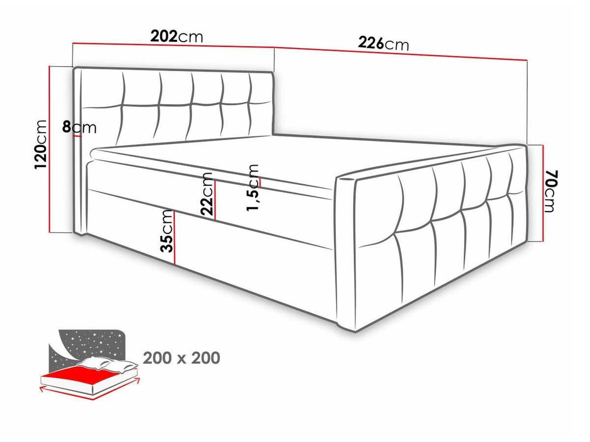 Boxspring postelja Scriptum (Soft 010)