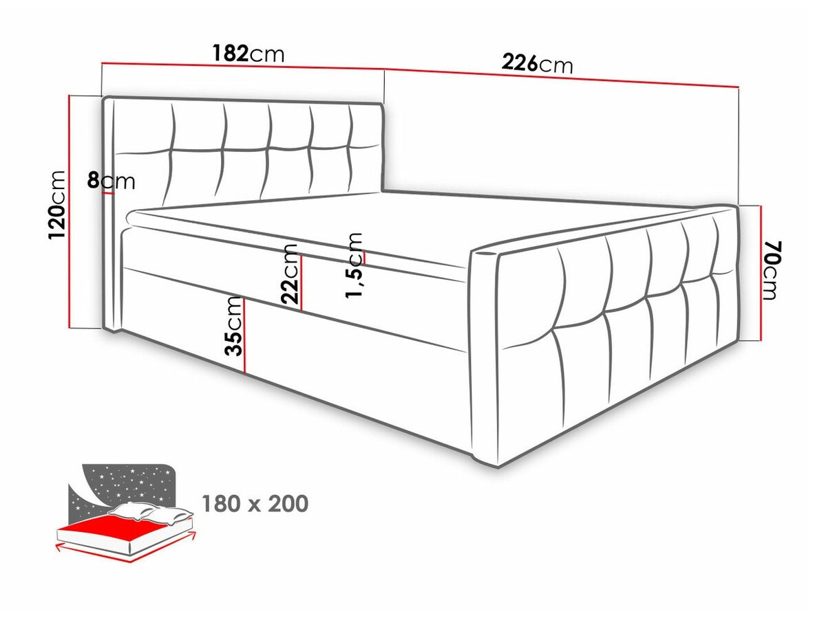 Boxspring postelja Scriptum (Soft 011)