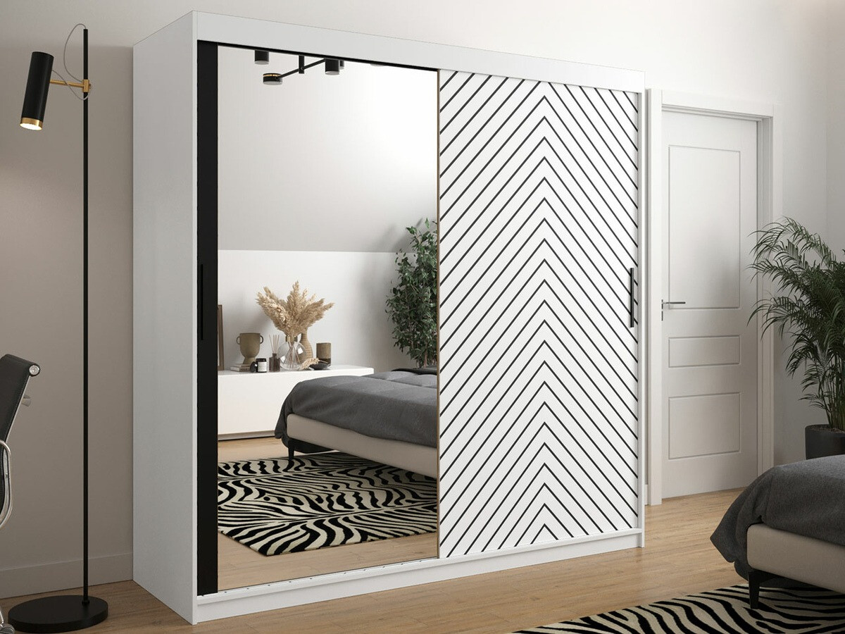 Garderobna omara Hartford 315 (Bela + Črna)