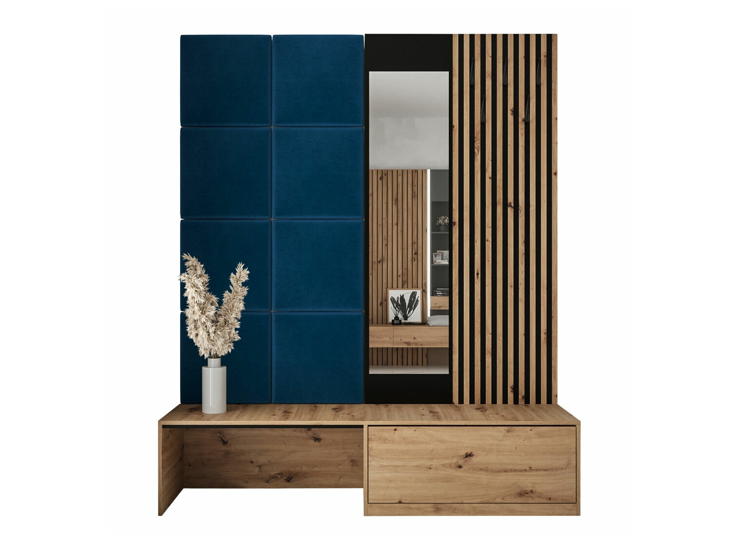 Komplet za predsobo Fabor (Artisan hrast + Manila 26)