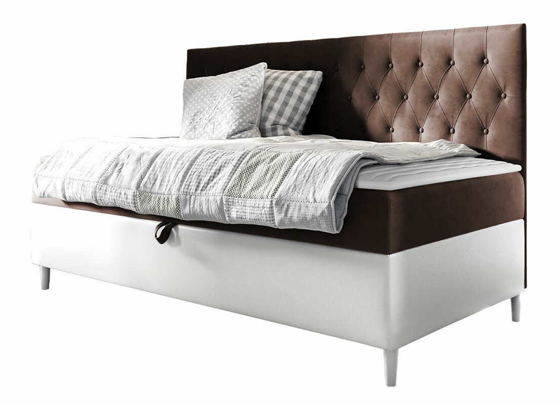 Boxspring postelja Baltimore 166 (Soft 017 + Fresh 4)