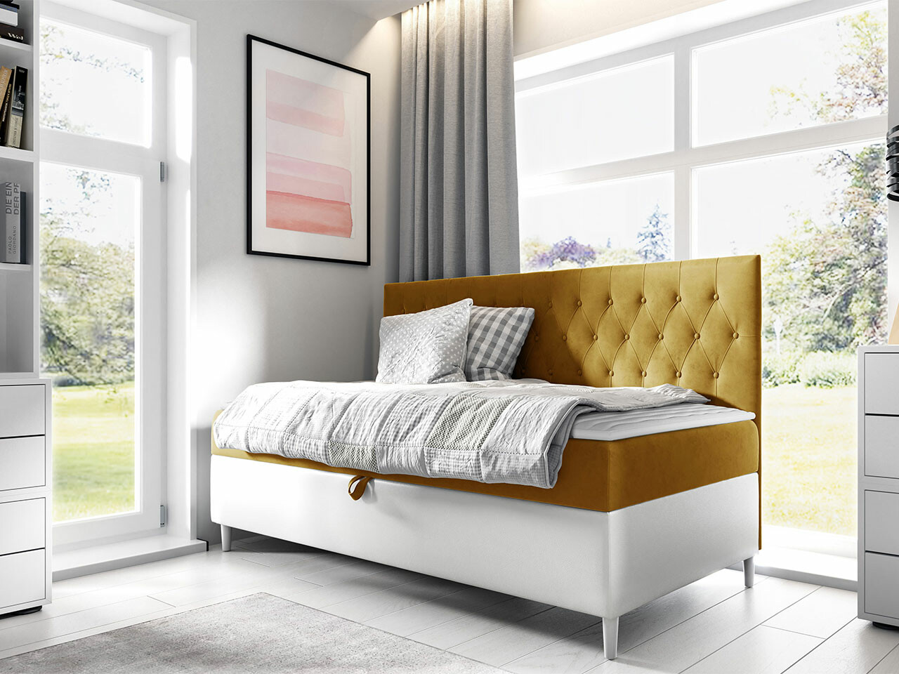 Boxspring postelja Lucus II (Soft 017 + Fresh 37)
