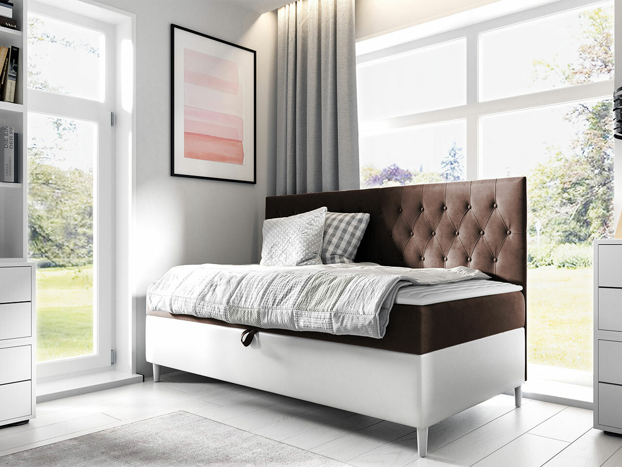 Boxspring postelja Lucus II (Soft 017 + Fresh 4)