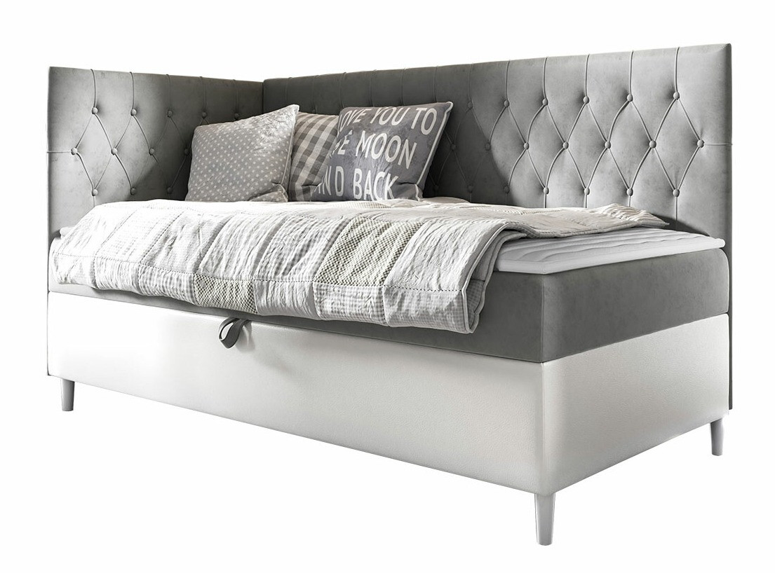 Boxspring postelja Lucus III (Soft 017 + Fresh 14)