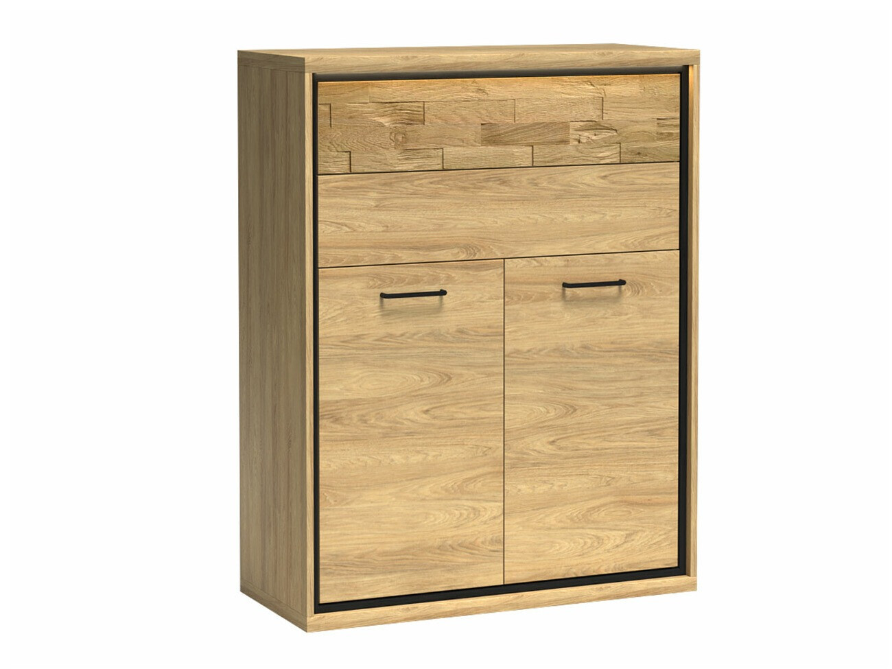 Komoda Etrmoni 103 (Svetel les + Hrast)