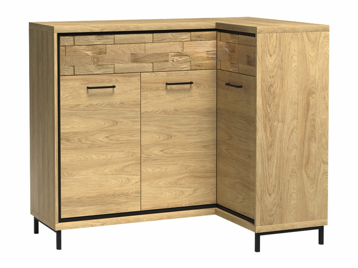 Kotna komoda Etrmoni 106 (Svetel les + Hrast)