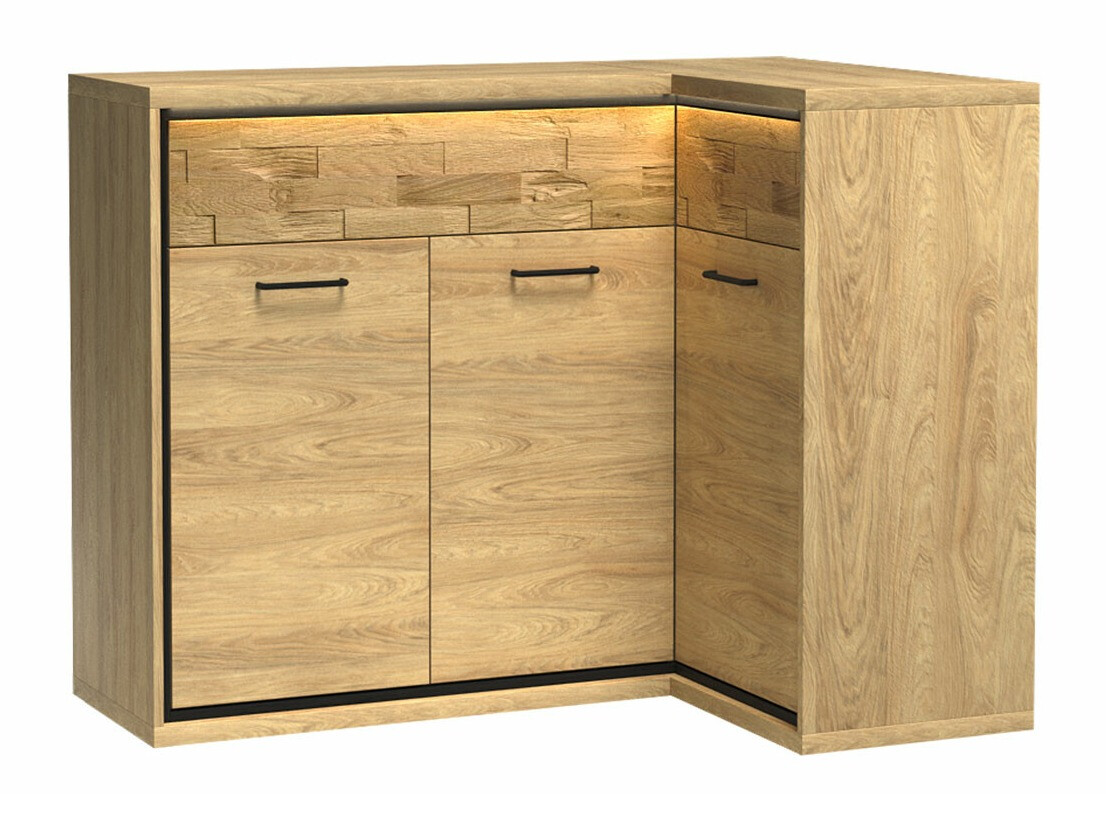 Kotna komoda Etrmoni 106 (Svetel les + Hrast)