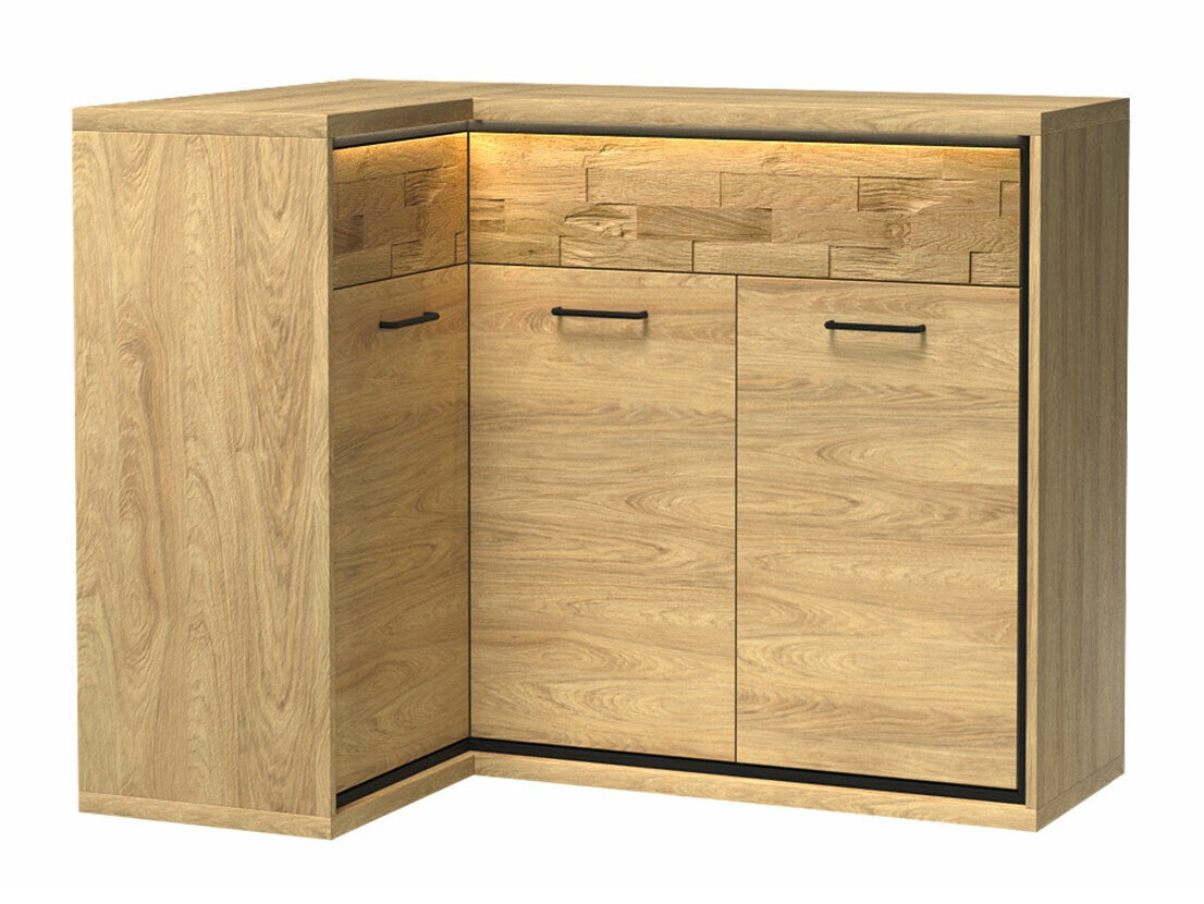 Kotna komoda Etrmoni 121 (Svetel les + Hrast)