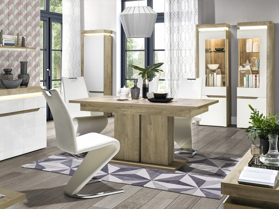Regal Revelmi 105 (Hrast + Sijaj bela)