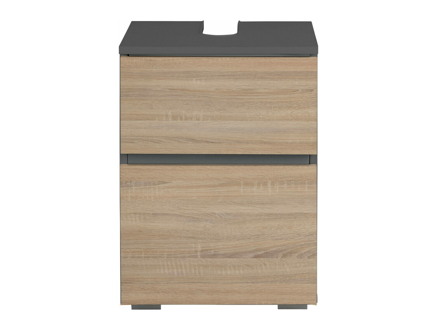 Prostostoječa kopalniška omarica za umivalnik Soncamu 103 (Antracit + Hrast)