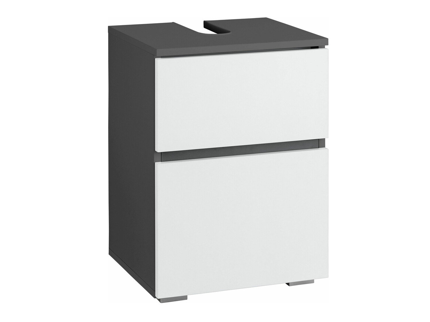 Prostostoječa kopalniška omarica za umivalnik Soncamu 103 (Bela + Antracit)