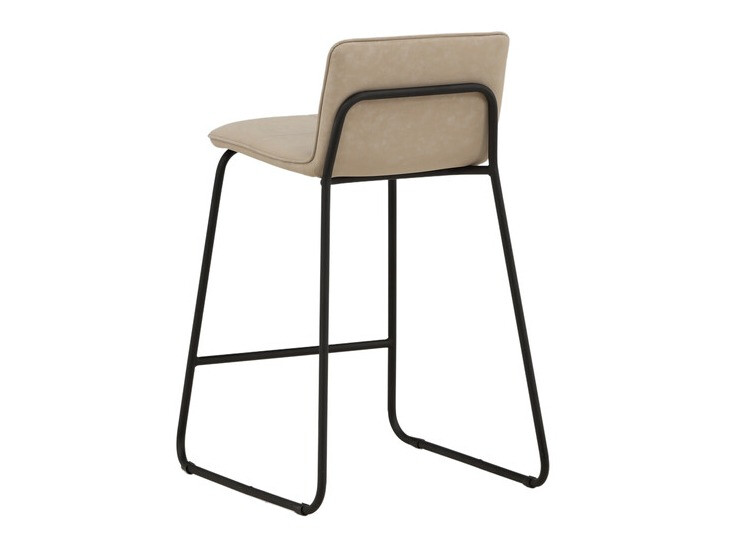 Srednje visok barski stol Dallas 3235 (Bež + Črna)