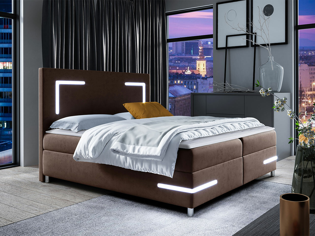 Boxspring postelja Vallis (Fresh 4)