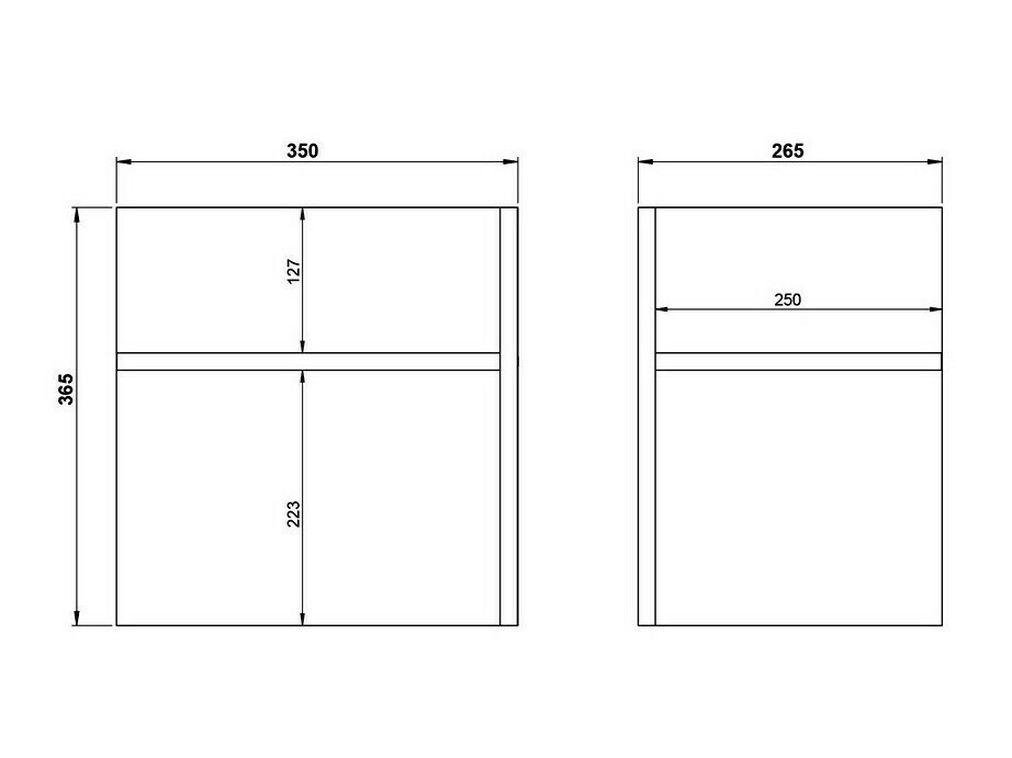Komplet polic Fivcalu 104 (Bela + Grafit)