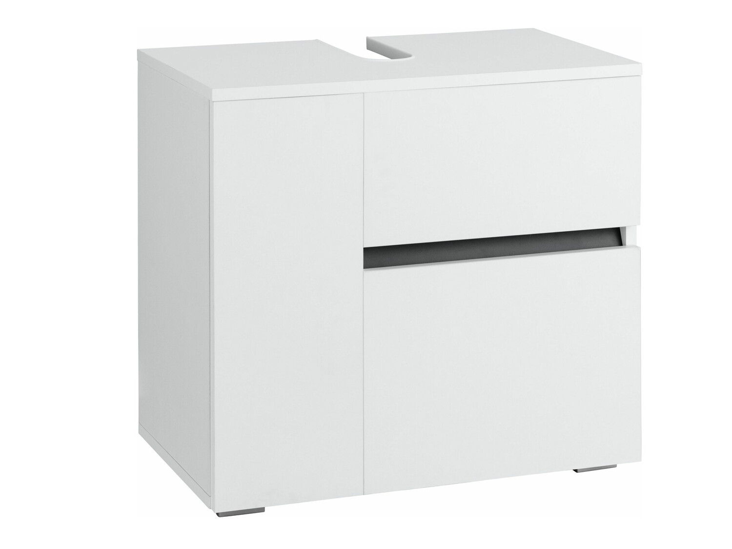 Prostostoječa kopalniška omarica za umivalnik Soncamu 108 (Bela)