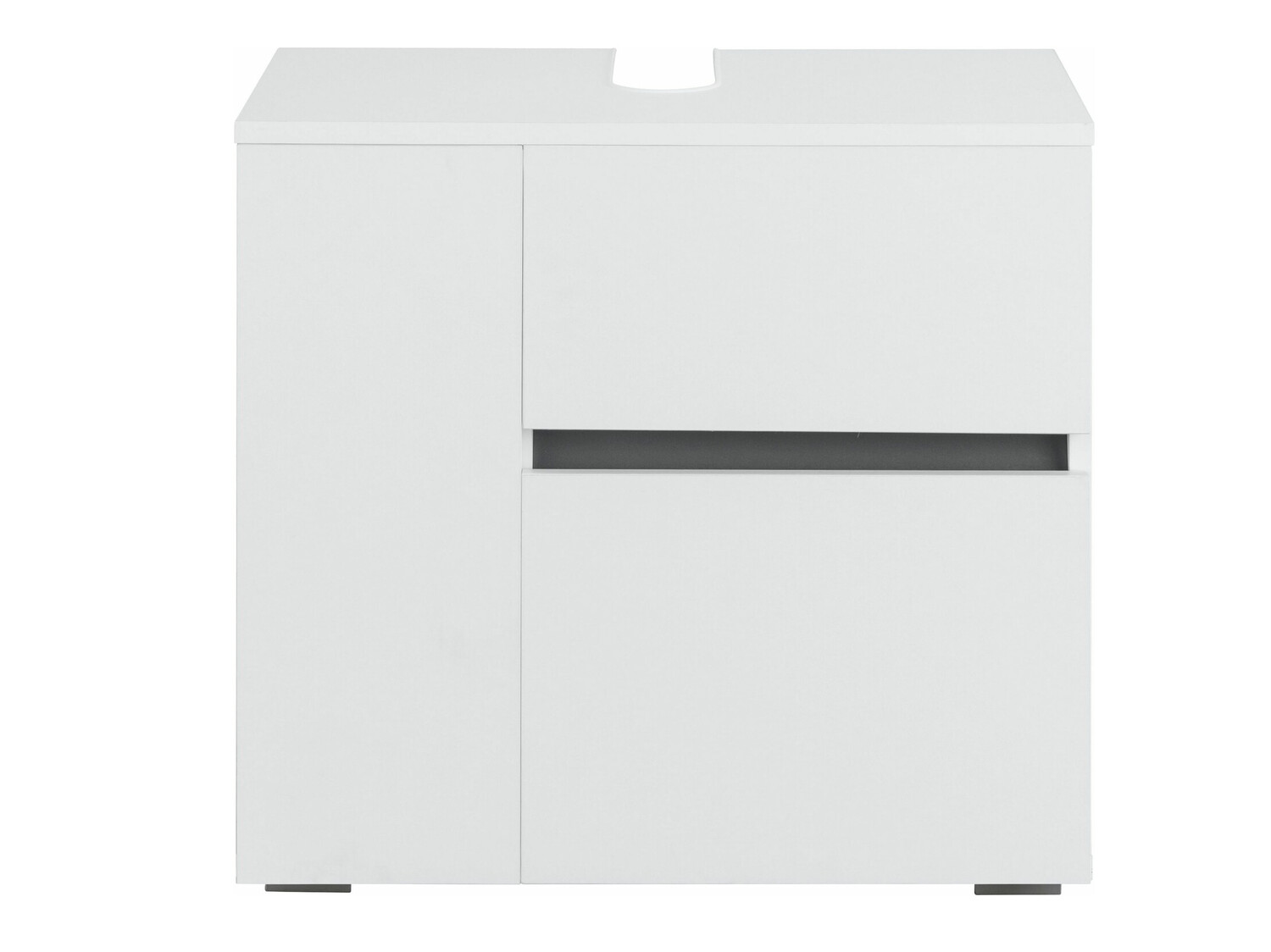 Prostostoječa kopalniška omarica za umivalnik Soncamu 108 (Bela)