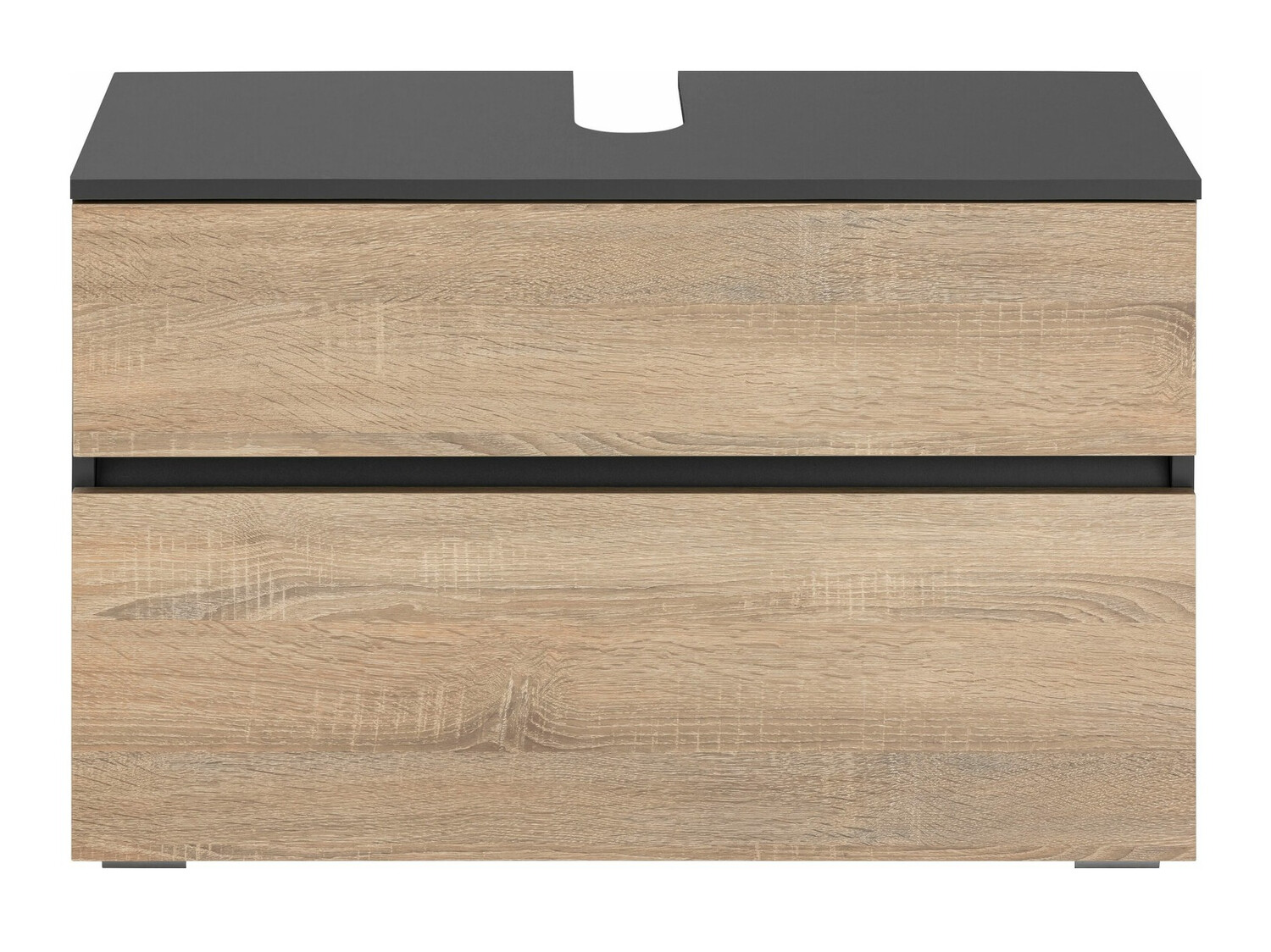 Prostostoječa kopalniška omarica za umivalnik Soncamu 109 (Antracit + Hrast)