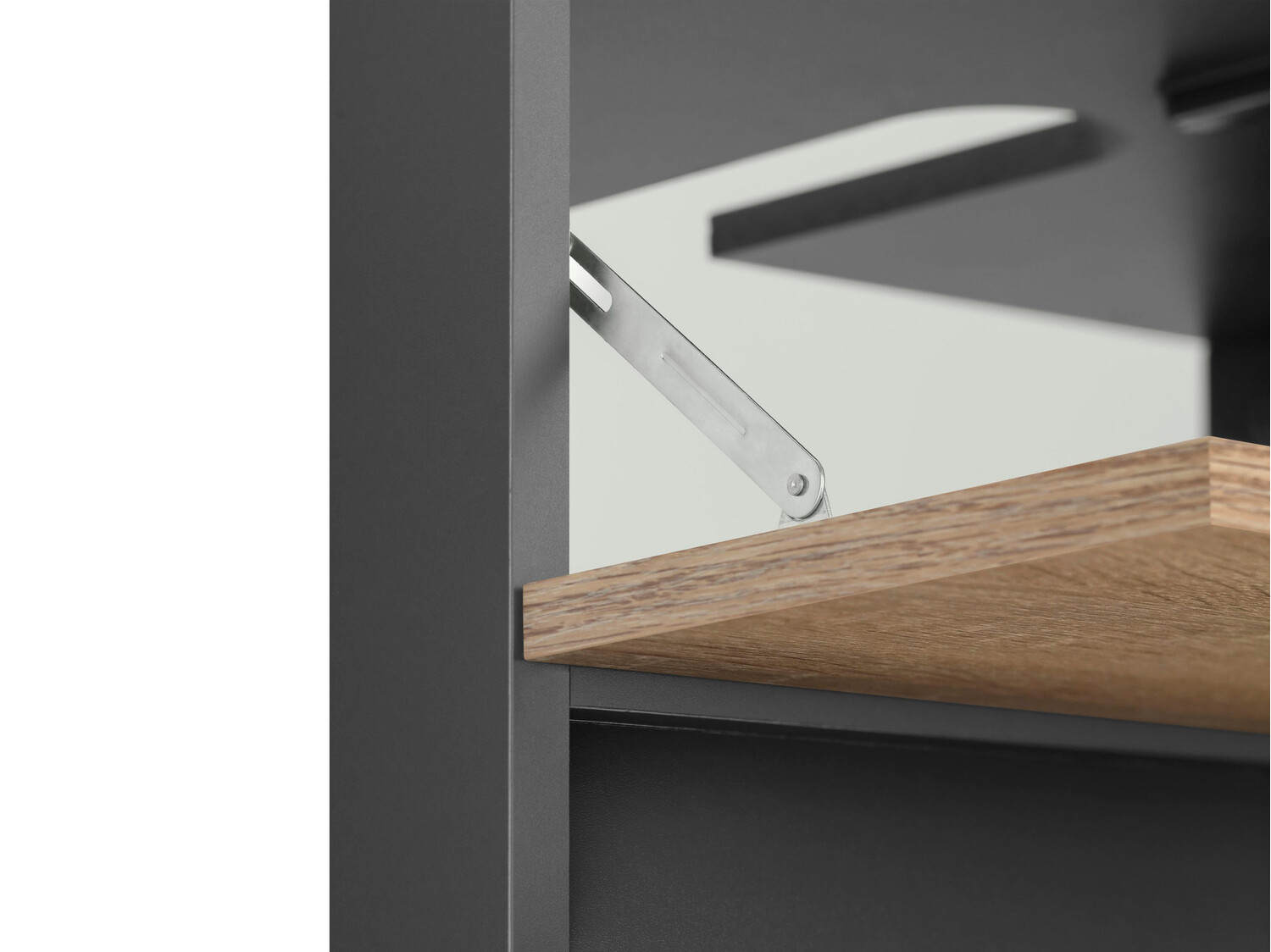 Prostostoječa kopalniška omarica za umivalnik Soncamu 110 (Antracit + Hrast)