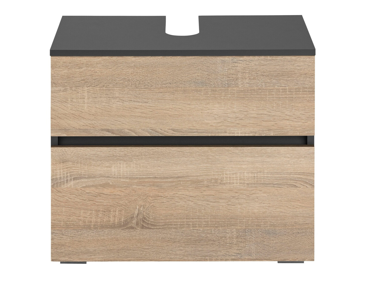 Prostostoječa kopalniška omarica za umivalnik Soncamu 110 (Antracit + Hrast)