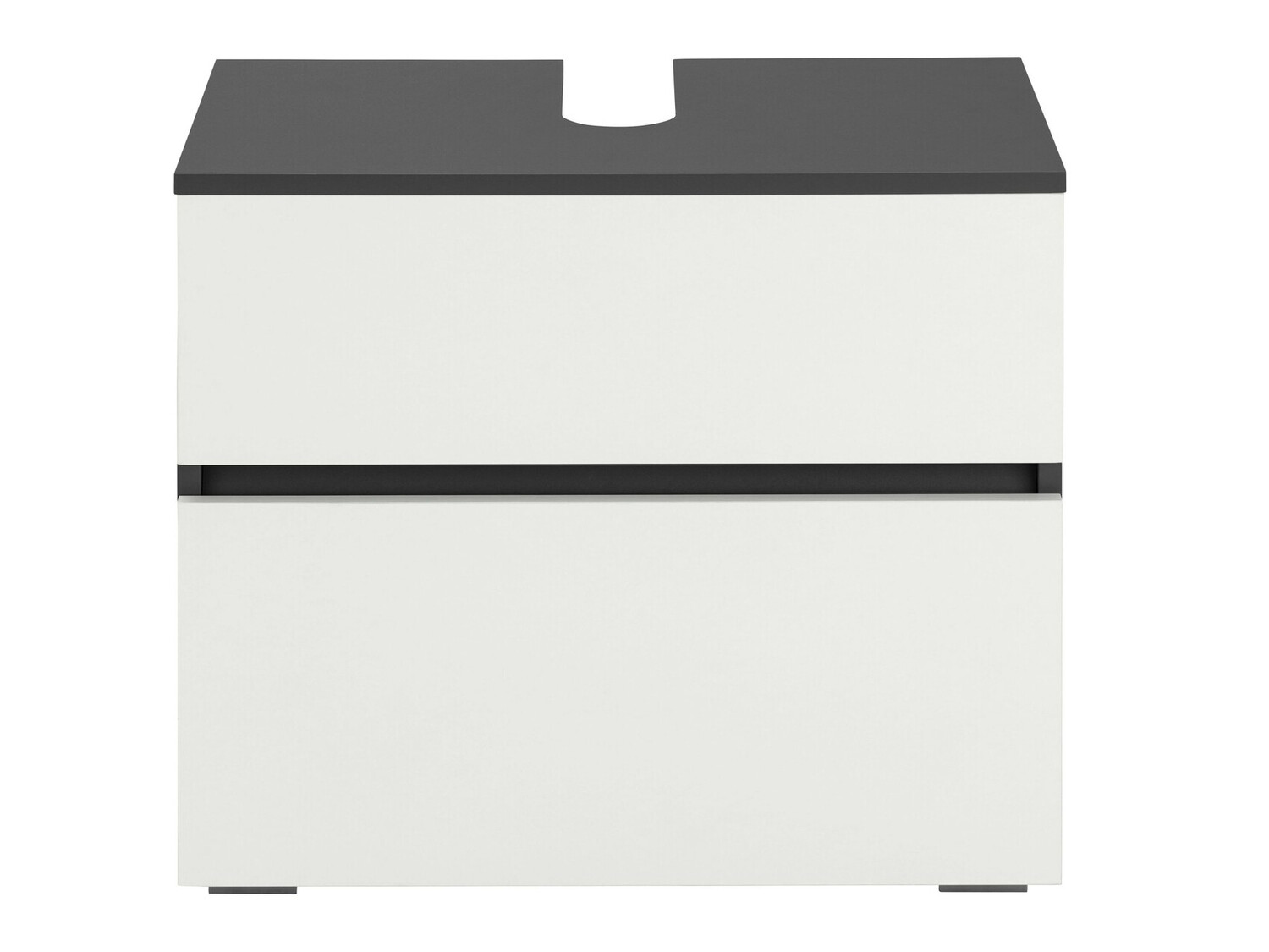 Prostostoječa kopalniška omarica za umivalnik Soncamu 110 (Bela + Antracit)