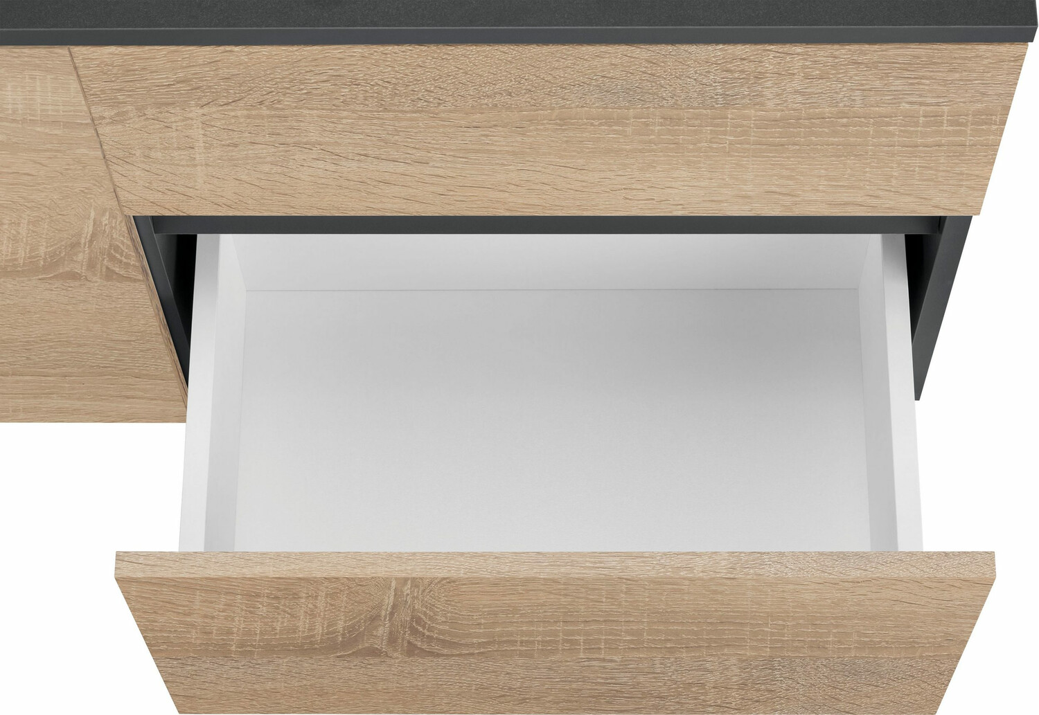 Viseča kopalniška omarica za umivalnik Soncamu 107 (Antracit + Hrast)