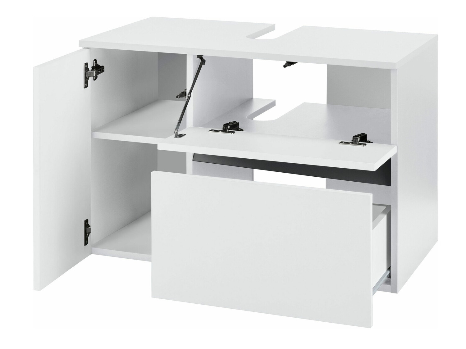 Viseča kopalniška omarica za umivalnik Soncamu 107 (Bela)