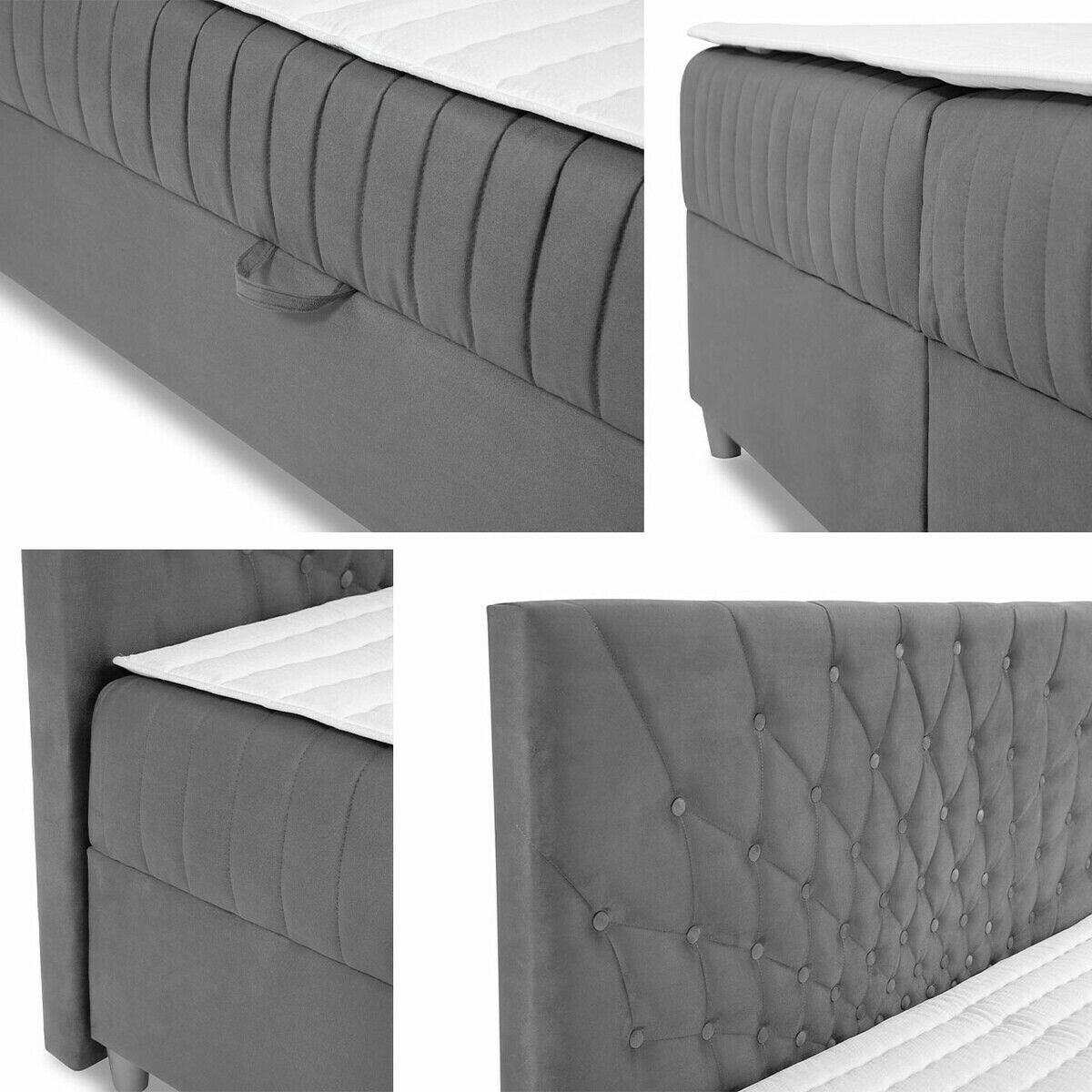 Boxspring postelja Baltimore 175 (Manila 12)