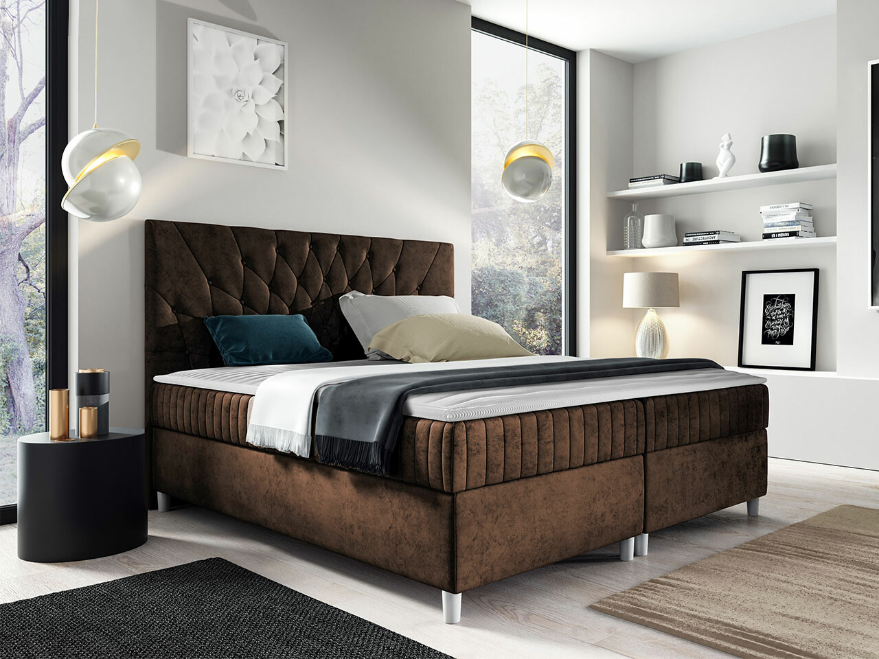 Boxspring postelja Civitas (Manila 04)