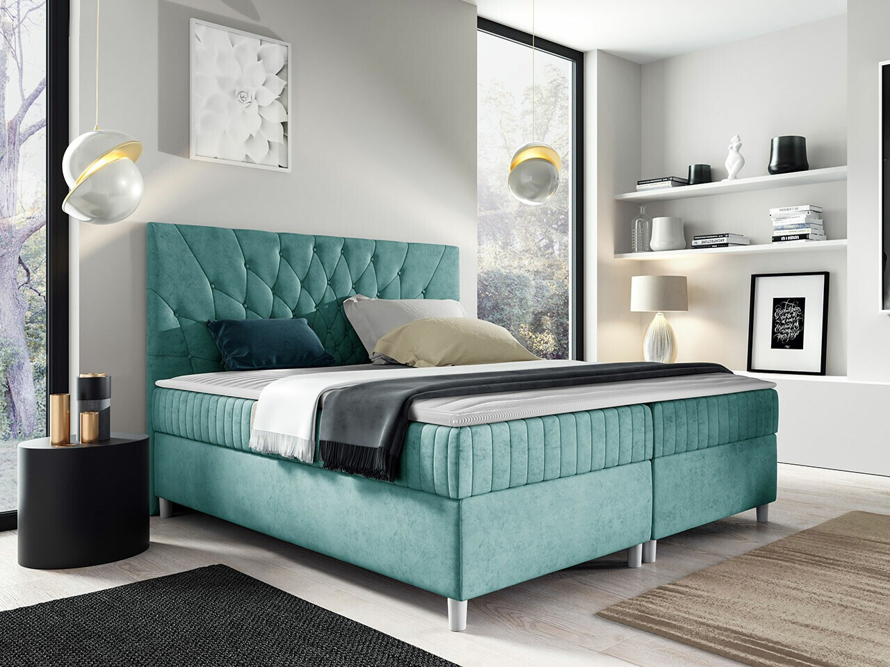 Boxspring postelja Civitas (Manila 12)