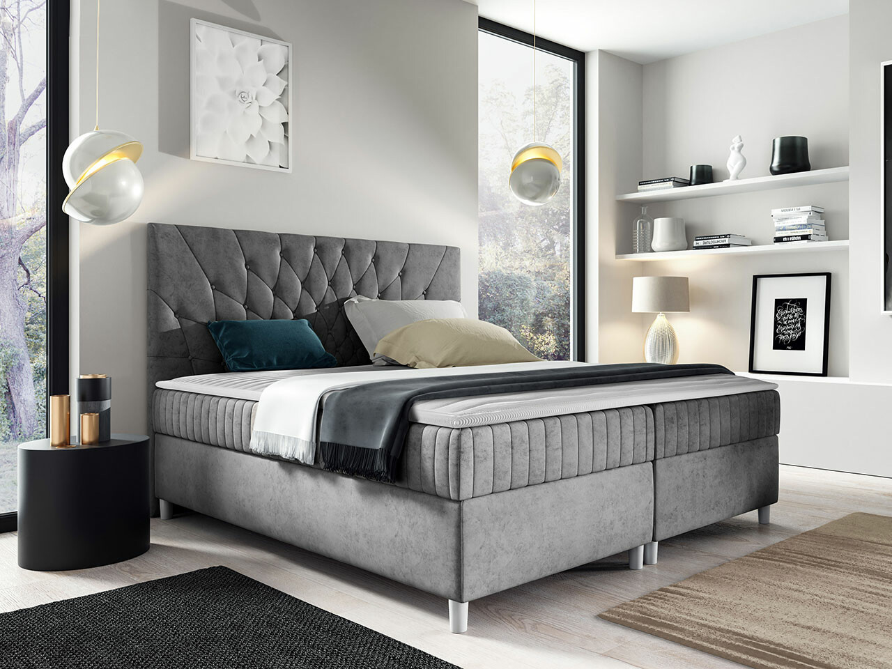 Boxspring postelja Civitas (Manila 16)