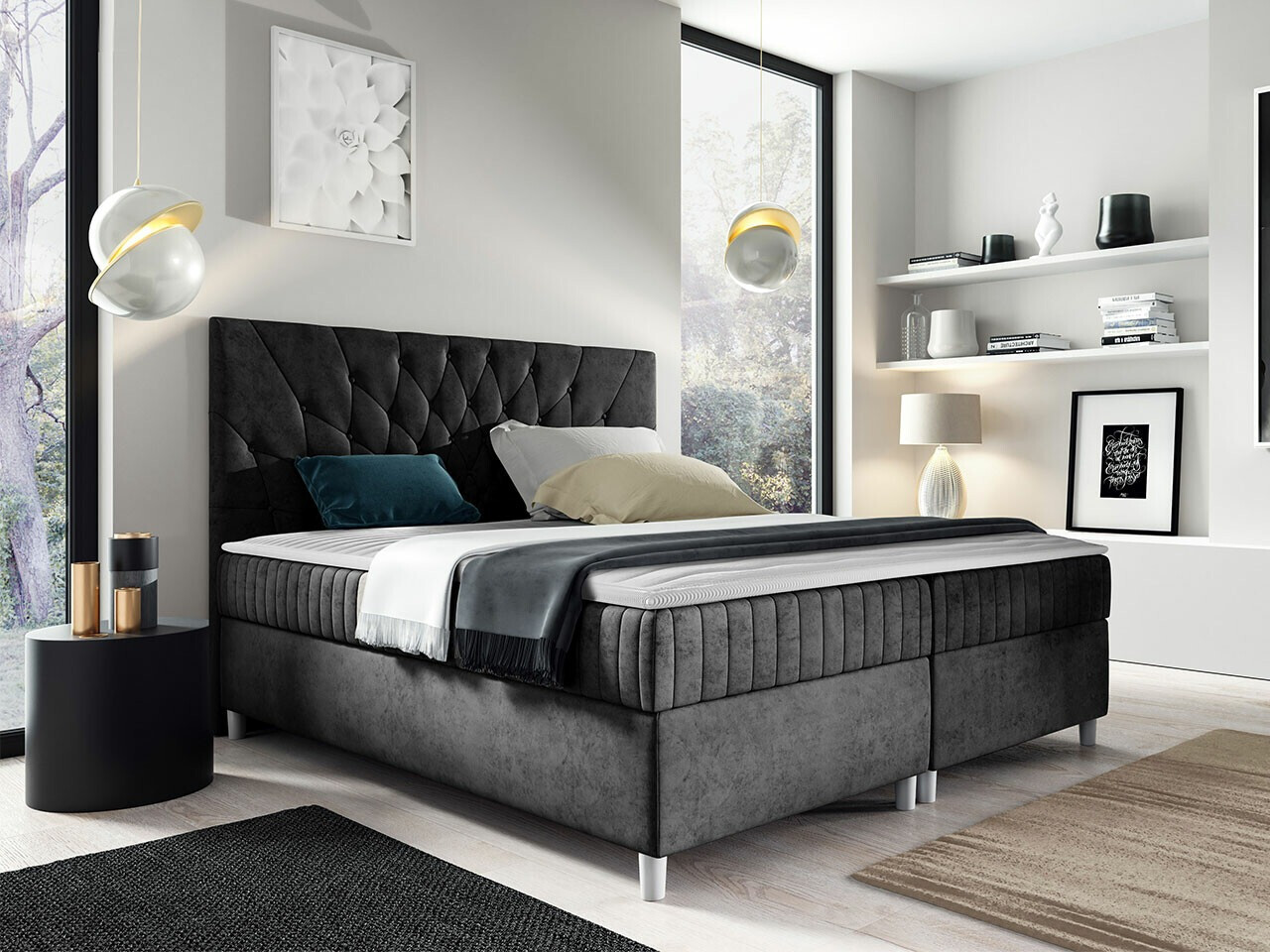 Boxspring postelja Civitas (Manila 18)
