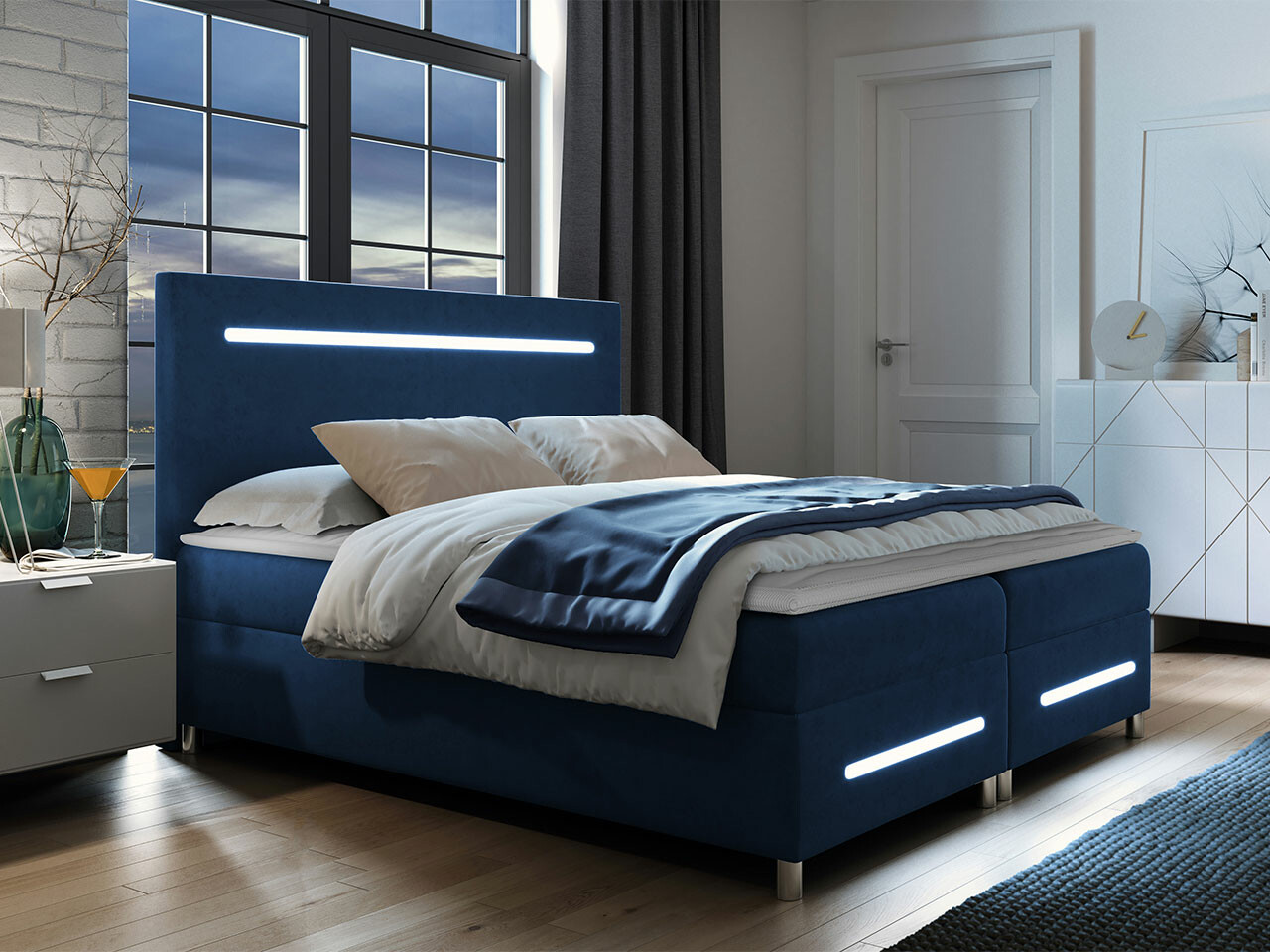 Boxspring postelja Pluvia (Fresh 11)