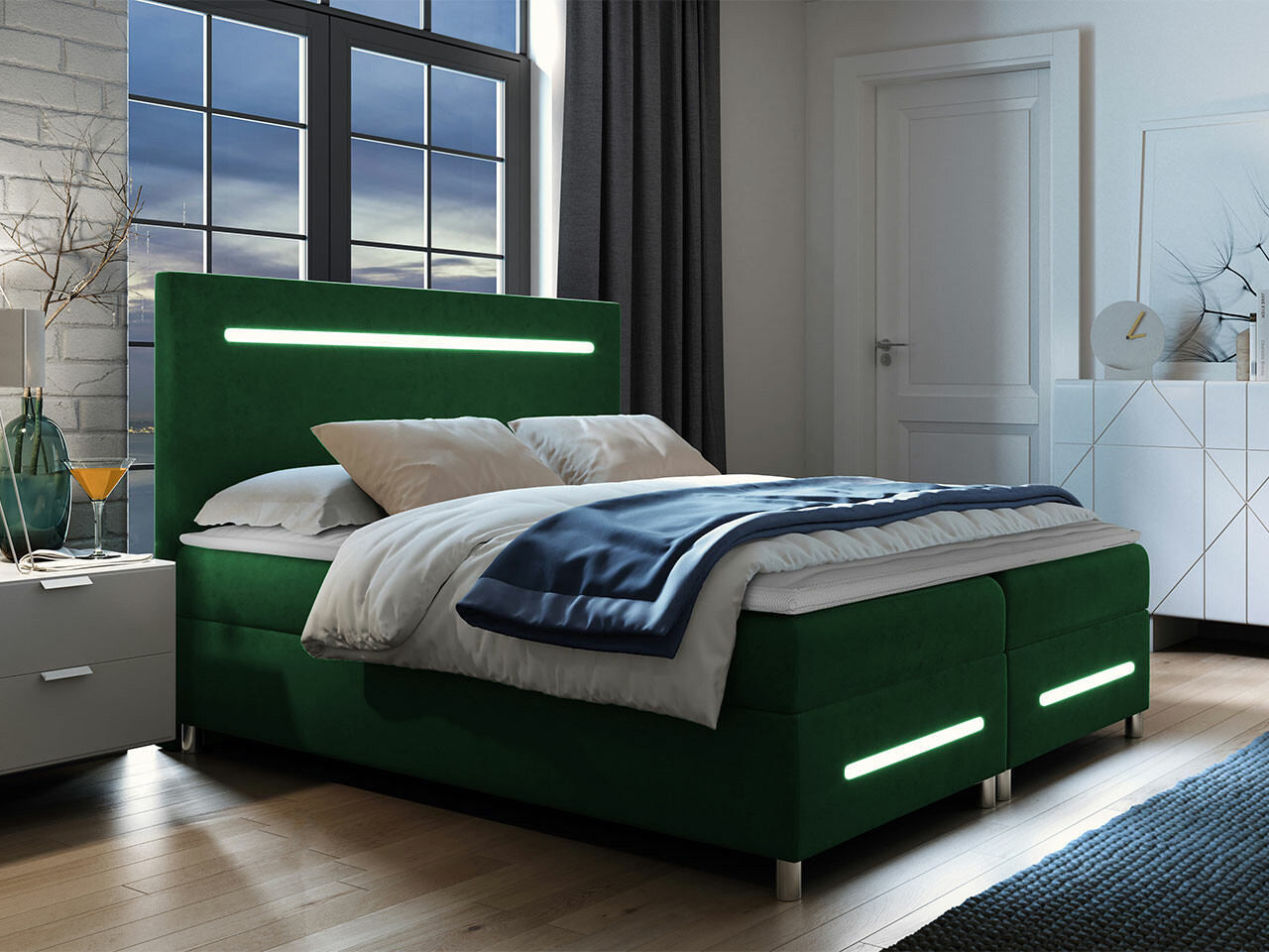 Boxspring postelja Pluvia (Fresh 13)