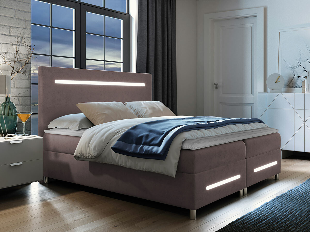 Boxspring postelja Pluvia (Fresh 9)