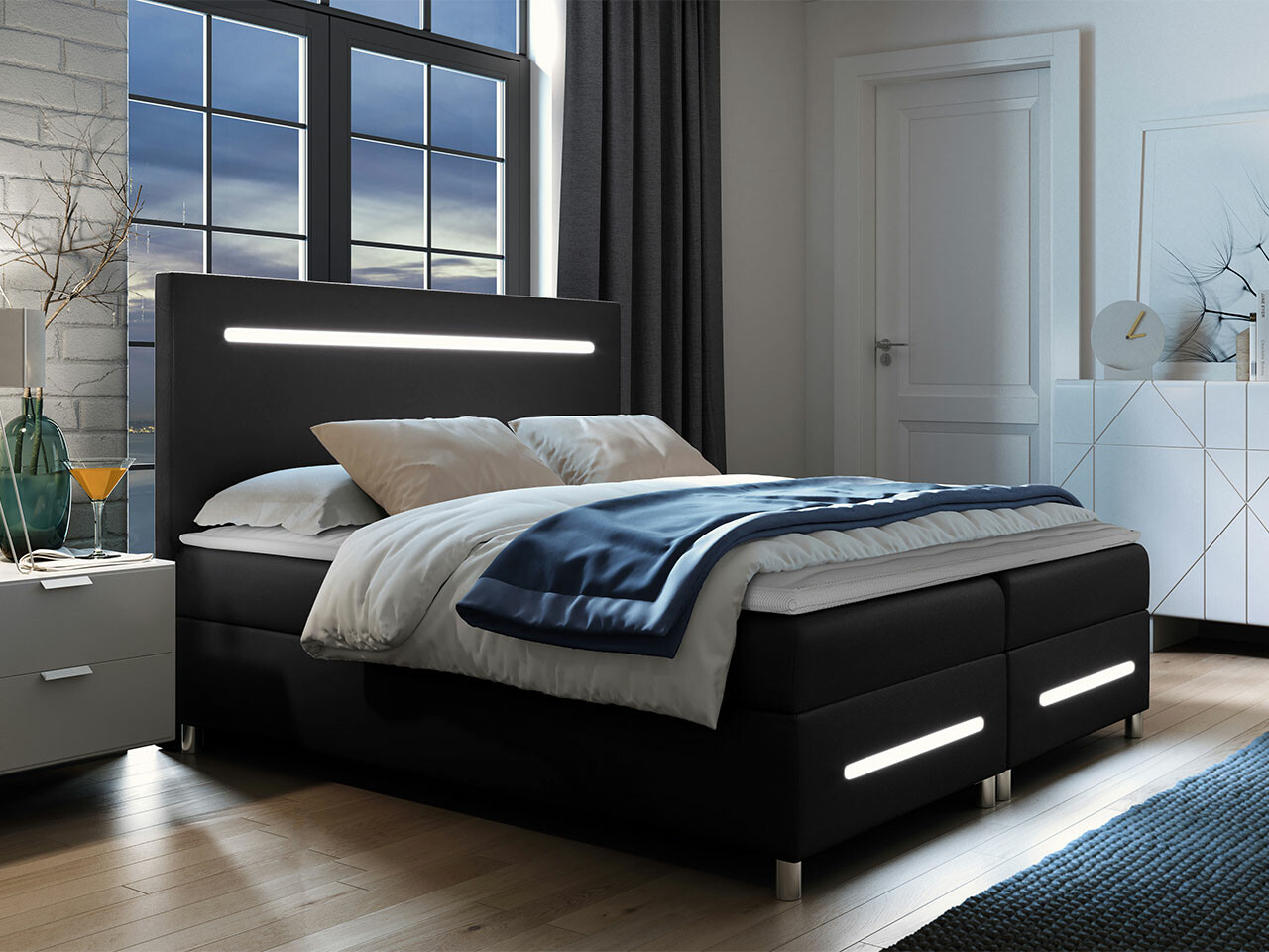 Boxspring postelja Pluvia (Soft 011)