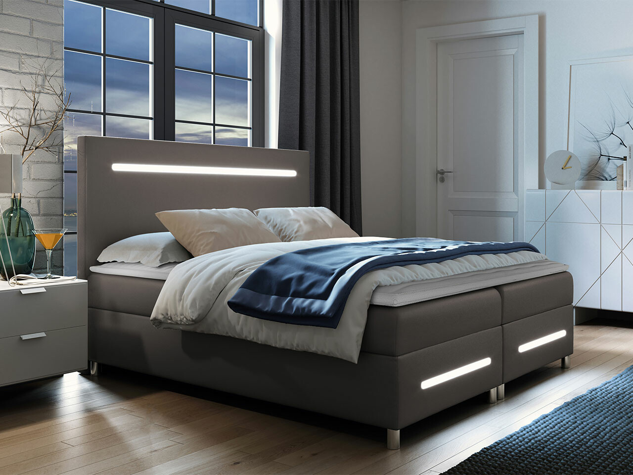 Boxspring postelja Pluvia (Soft 029)