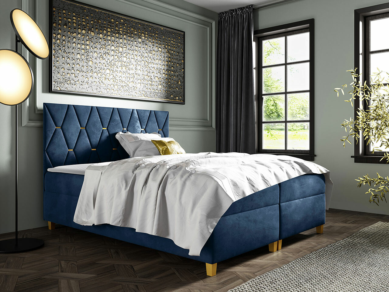 Boxspring postelja Nemus (Fresh 11)